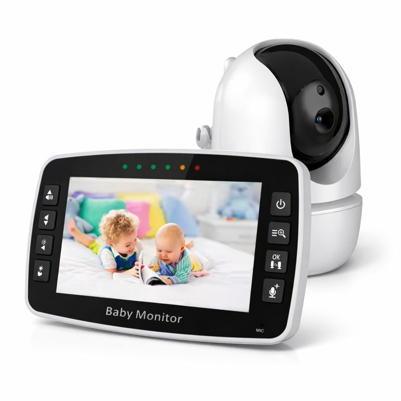 Babyphone Vidéo HD avec Caméra Motorisée + Écran LCD