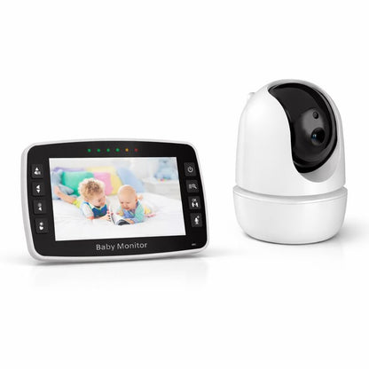 Babyphone Vidéo HD avec Caméra Motorisée + Écran LCD