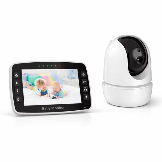 Babyphone Vidéo HD avec Caméra Motorisée + Écran LCD